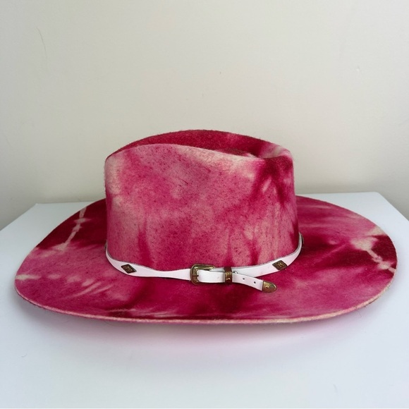 ASN | Festival Western Cowgirl In LA Hat Wool Size Pink Tie Dyed | S main image 4